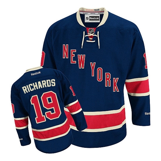Brad Richards New York Rangers Premier Third Reebok Jersey - Navy Blue