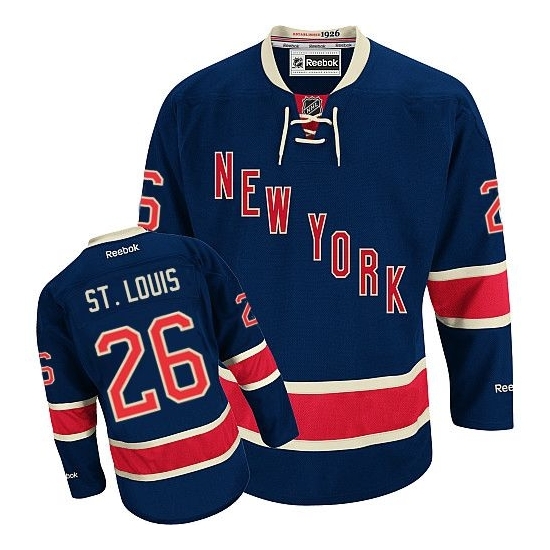 Martin St.Louis New York Rangers Authentic Third Reebok Jersey - Navy Blue