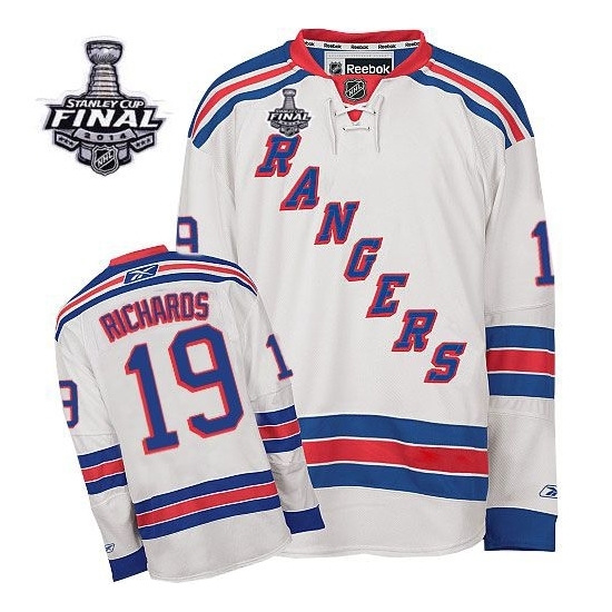 Brad Richards New York Rangers Premier Away 2014 Stanley Cup Reebok Jersey - White