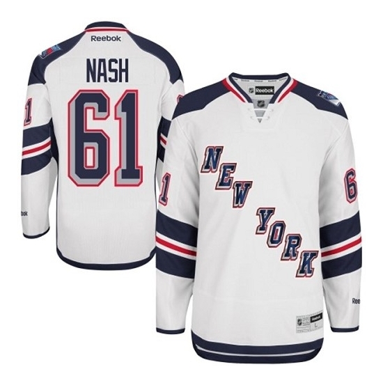 Rick Nash New York Rangers Authentic 2014 Stadium Series Reebok Jersey - White