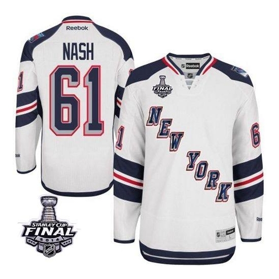 Rick Nash New York Rangers Authentic 2014 Stanley Cup 2014 Stadium Series Reebok Jersey - White
