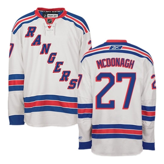 Ryan McDonagh New York Rangers Authentic Away Reebok Jersey - White