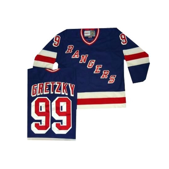 Wayne Gretzky New York Rangers Authentic Throwback CCM Jersey - Royal Blue