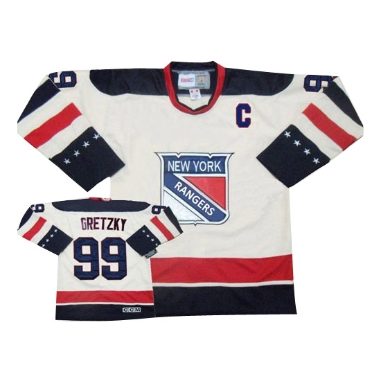 Wayne Gretzky New York Rangers Authentic Throwback CCM Jersey - White