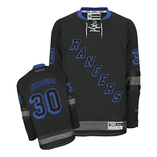 Henrik Lundqvist New York Rangers Authentic Reebok Jersey - Black Ice