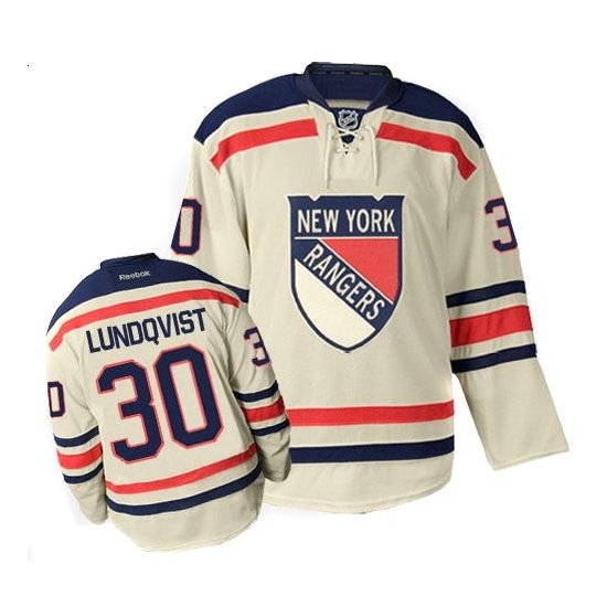 Henrik Lundqvist New York Rangers Premier Winter Classic Reebok Jersey - Cream