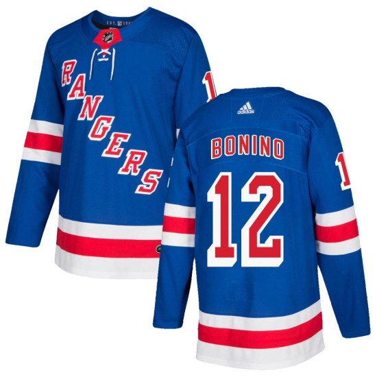 Nick Bonino New York Rangers Authentic Home Adidas Jersey - Royal Blue