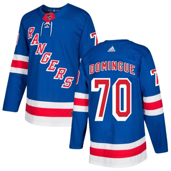 Louis Domingue New York Rangers Authentic Home Adidas Jersey - Royal Blue