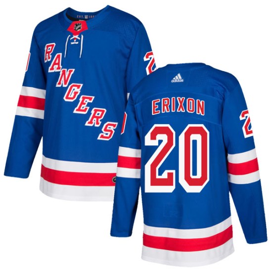 Jan Erixon New York Rangers Authentic Home Adidas Jersey - Royal Blue