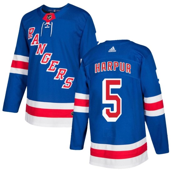 Ben Harpur New York Rangers Authentic Home Adidas Jersey - Royal Blue