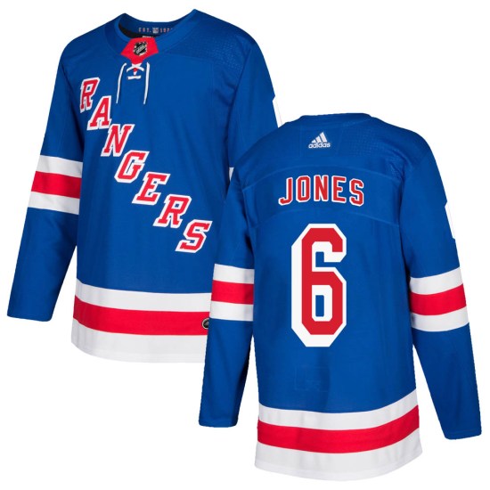 Zac Jones New York Rangers Authentic Home Adidas Jersey - Royal Blue