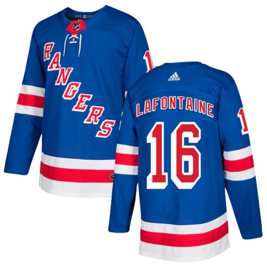 Pat Lafontaine New York Rangers Authentic Home Adidas Jersey - Royal Blue