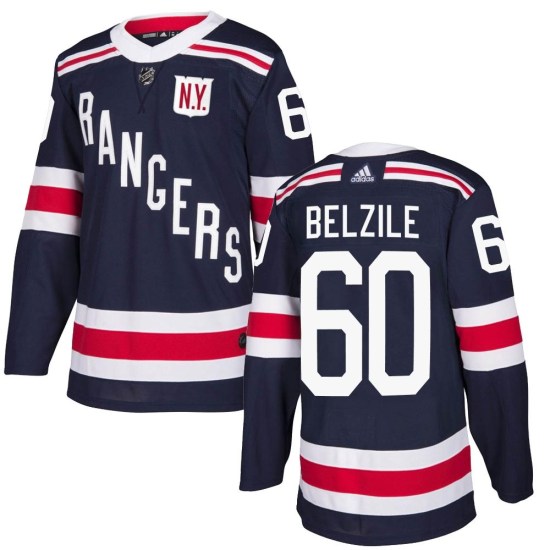 Alex Belzile New York Rangers Authentic 2018 Winter Classic Home Adidas Jersey - Navy Blue