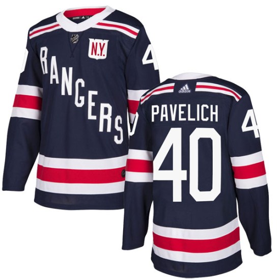 Mark Pavelich New York Rangers Authentic 2018 Winter Classic Home Adidas Jersey - Navy Blue