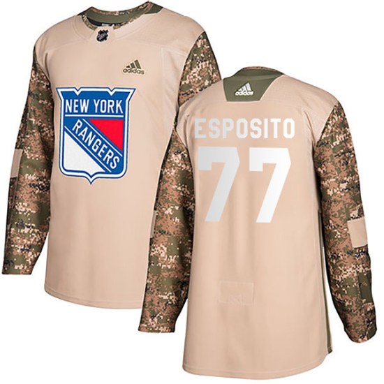 Phil Esposito New York Rangers Authentic Veterans Day Practice Adidas Jersey - Camo