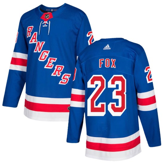 Adam Fox New York Rangers Youth Authentic Home Adidas Jersey - Royal Blue