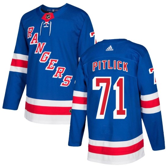 Tyler Pitlick New York Rangers Youth Authentic Home Adidas Jersey - Royal Blue