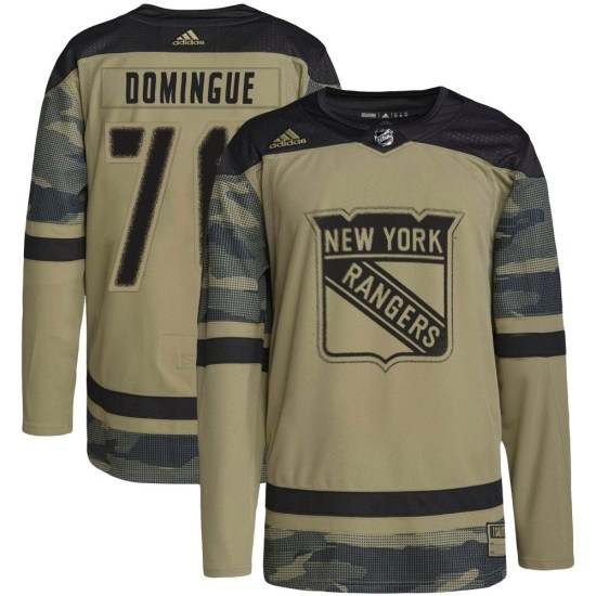 Louis Domingue New York Rangers Youth Authentic Military Appreciation Practice Adidas Jersey - Camo
