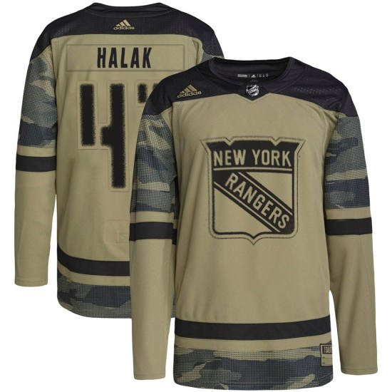 Jaroslav Halak New York Rangers Youth Authentic Military Appreciation Practice Adidas Jersey - Camo