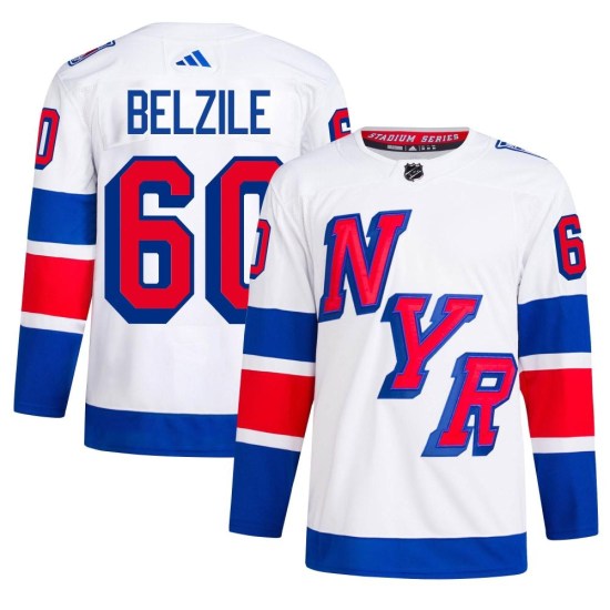 Alex Belzile New York Rangers Authentic 2024 Stadium Series Primegreen Adidas Jersey - White
