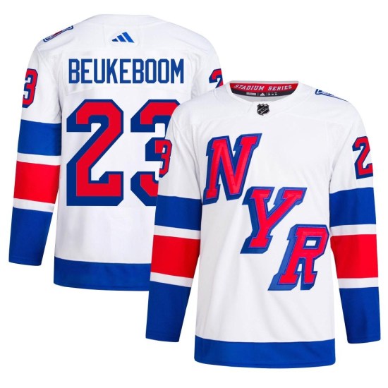 Jeff Beukeboom New York Rangers Authentic 2024 Stadium Series Primegreen Adidas Jersey - White