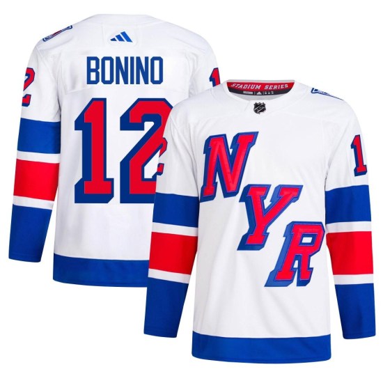 Nick Bonino New York Rangers Authentic 2024 Stadium Series Primegreen Adidas Jersey - White