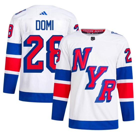 Tie Domi New York Rangers Authentic 2024 Stadium Series Primegreen Adidas Jersey - White