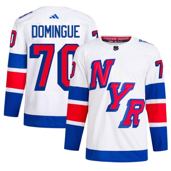 Louis Domingue New York Rangers Authentic 2024 Stadium Series Primegreen Adidas Jersey - White