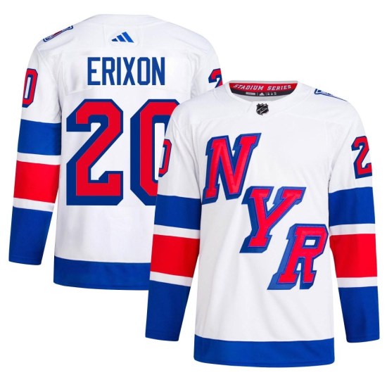 Jan Erixon New York Rangers Authentic 2024 Stadium Series Primegreen Adidas Jersey - White