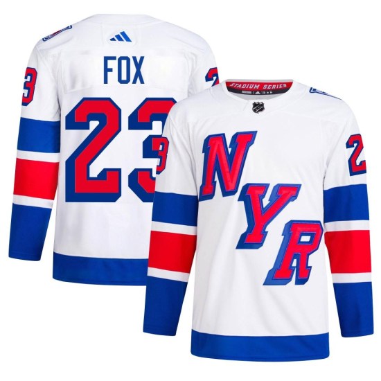 Adam Fox New York Rangers Authentic 2024 Stadium Series Primegreen Adidas Jersey - White