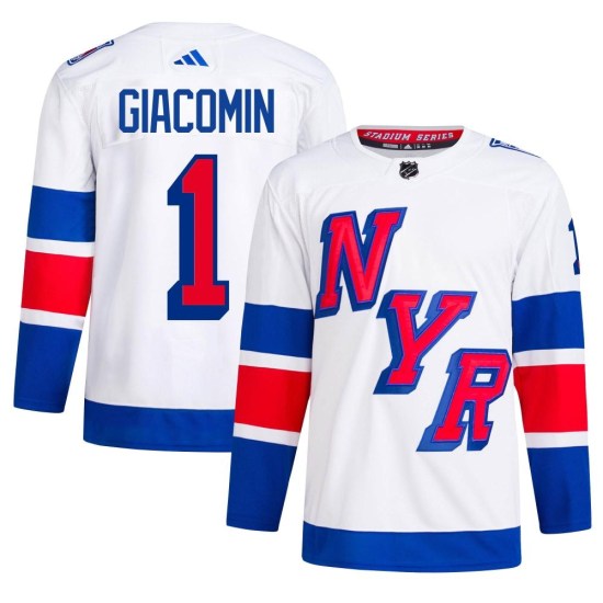 Eddie Giacomin New York Rangers Authentic 2024 Stadium Series Primegreen Adidas Jersey - White