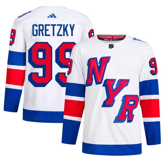 Wayne Gretzky New York Rangers Authentic 2024 Stadium Series Primegreen Adidas Jersey - White