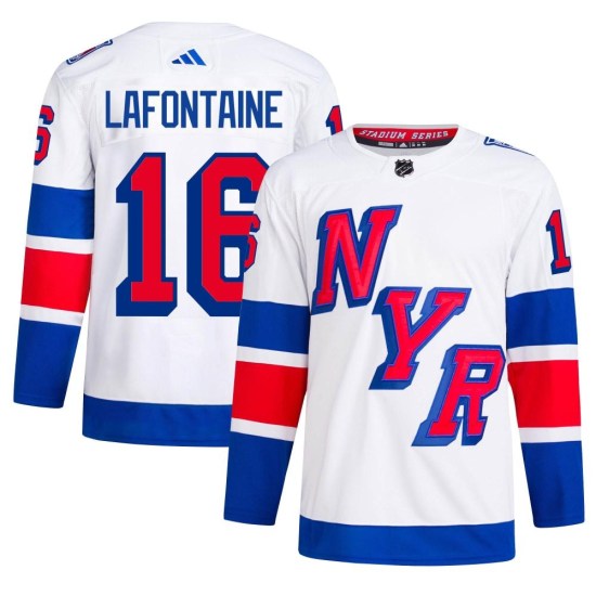 Pat Lafontaine New York Rangers Authentic 2024 Stadium Series Primegreen Adidas Jersey - White