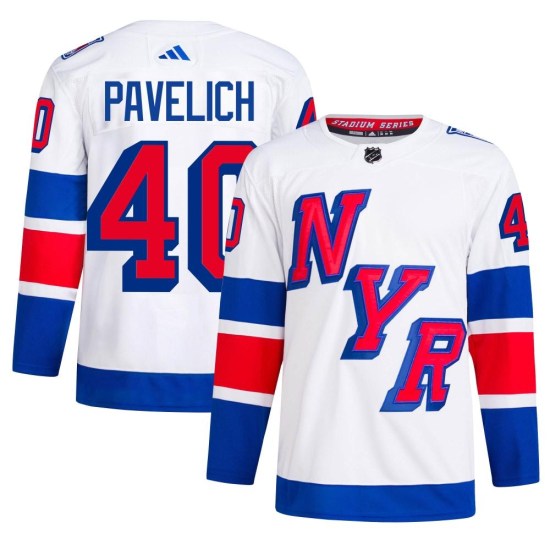 Mark Pavelich New York Rangers Authentic 2024 Stadium Series Primegreen Adidas Jersey - White