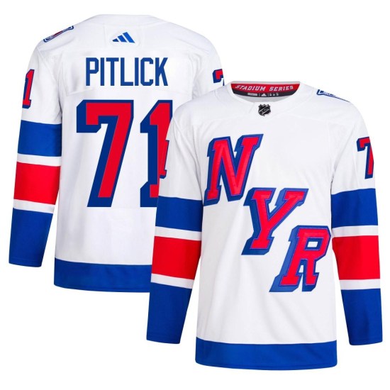 Tyler Pitlick New York Rangers Authentic 2024 Stadium Series Primegreen Adidas Jersey - White