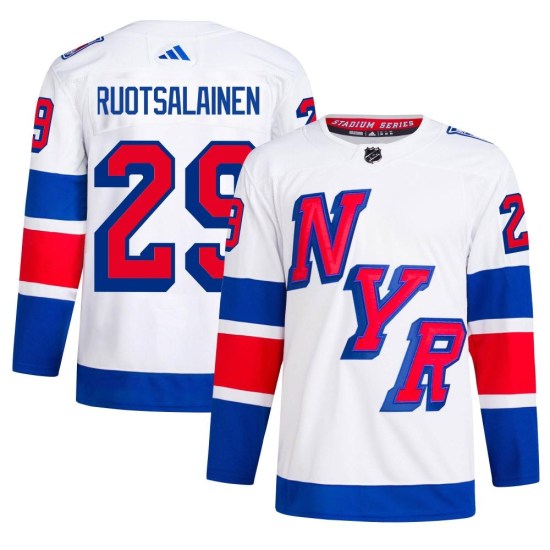 Reijo Ruotsalainen New York Rangers Authentic 2024 Stadium Series Primegreen Adidas Jersey - White