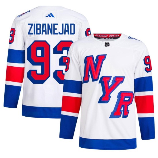 Mika Zibanejad New York Rangers Authentic 2024 Stadium Series Primegreen Adidas Jersey - White