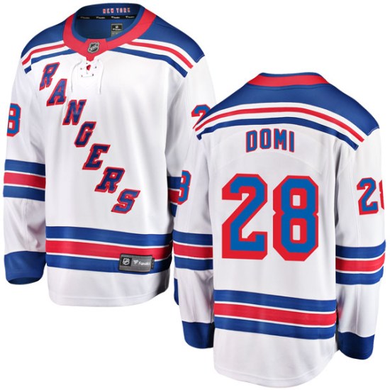 Tie Domi New York Rangers Breakaway Away Fanatics Branded Jersey - White