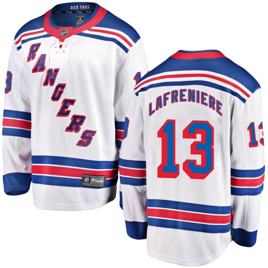 Alexis Lafreniere New York Rangers Breakaway Away Fanatics Branded Jersey - White