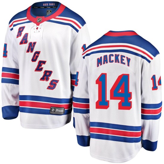 Connor Mackey New York Rangers Breakaway Away Fanatics Branded Jersey - White
