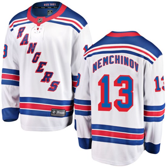 Sergei Nemchinov New York Rangers Breakaway Away Fanatics Branded Jersey - White