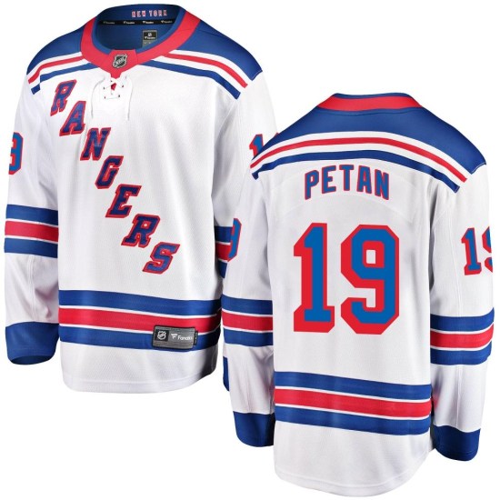 Nic Petan New York Rangers Breakaway Away Fanatics Branded Jersey - White