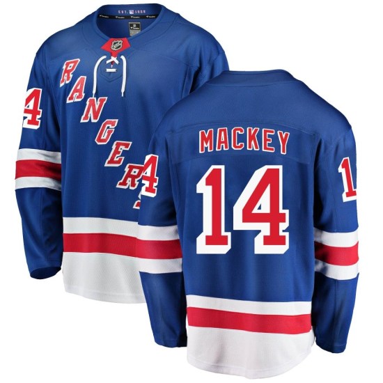 Connor Mackey New York Rangers Breakaway Home Fanatics Branded Jersey - Blue