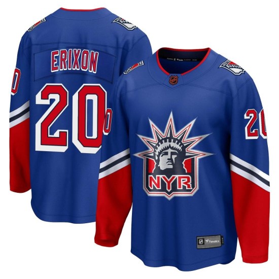 Jan Erixon New York Rangers Breakaway Special Edition 2.0 Fanatics Branded Jersey - Royal