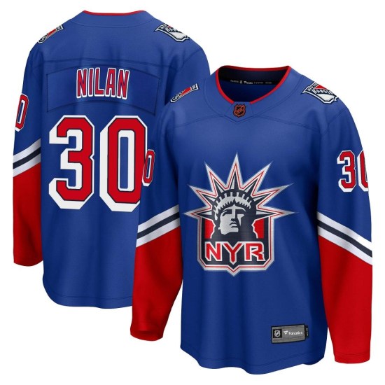 Chris Nilan New York Rangers Breakaway Special Edition 2.0 Fanatics Branded Jersey - Royal