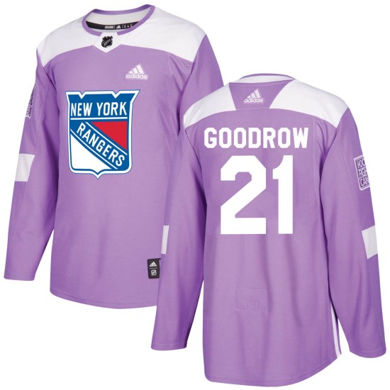 Barclay Goodrow New York Rangers Authentic Fights Cancer Practice Adidas Jersey - Purple