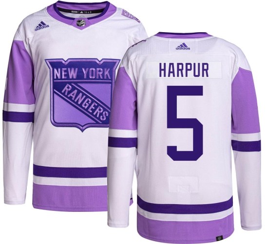 Ben Harpur New York Rangers Authentic Hockey Fights Cancer Adidas Jersey