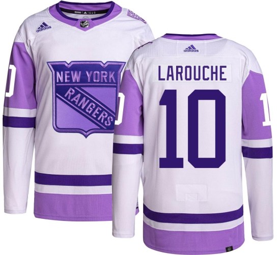 Pierre Larouche New York Rangers Authentic Hockey Fights Cancer Adidas Jersey
