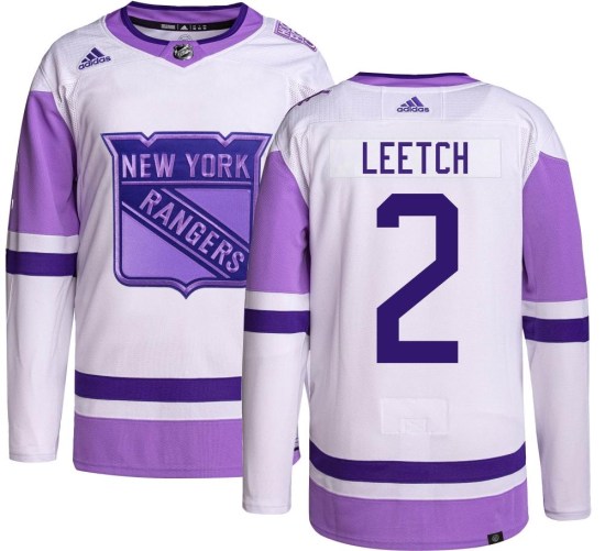 Brian Leetch New York Rangers Authentic Hockey Fights Cancer Adidas Jersey