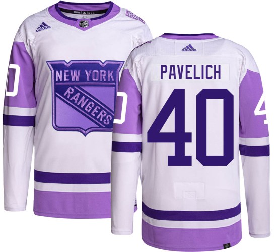 Mark Pavelich New York Rangers Authentic Hockey Fights Cancer Adidas Jersey